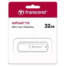 【1768購物網】TRANSCEND JetFlash730 32GB 創見 隨身碟(白) (精技) TS64GJF730