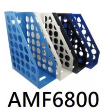 【1768購物網】AMF6800 開放式圓孔雜誌箱 WIP雜誌盒 台灣聯合文具