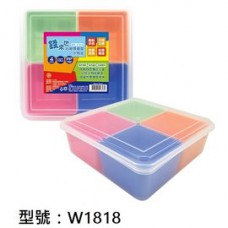 【1768購物網】W1818 韋億 錢來也四格零錢盒﹧小物盒 台灣聯合文具 (WIP)